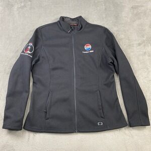 OGIO Jacket Womens XL Black Pepsi Cranston M&W Full Zip LOG727 Grit Fleece